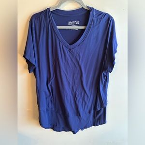 COPY - Latched Mama 2X navy breast-feeding, nursing tee